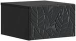 vidaXL Wandmontierter Nachttisch Schwarz 49 x 34,5 x 20 cm 898787