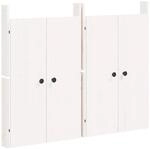 vidaXL T&uuml;ren f&uuml;r Outdoor-K&uuml;che MEPPEL 2 Stk Wei&szlig; 50x9x82cm Massivholz Kiefer