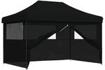 vidaXL Party-Zelt Schwarz 279 x 410 x 315 cm Oxford-Stoff 42023605