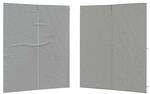 vidaXL Party Zelt Seitenteil 2 Stk Hellgrau 200 x 195 cm PE und Stahl 42033019