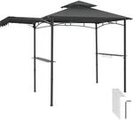 Tectake Grillpavillon Maracaibo Wetterfest Mit Uv Schutz Klappbare Markise