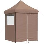 vidaXL Party-Zelt Braun 200 x 200 x 306 cm Oxford-Stoff 42023537
