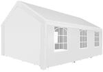 Tectake Pavillon Jasko 6 x 4 M Wasserdicht 600 x 400 x 310 cm Wei&szlig;