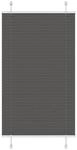 vidaXL Plissee Schwarz 80x150 cm Stoffbreite 79,4 cm Polyester 4015139