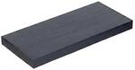 Relaxdays Wandregal MDF Schwarz mit Metallhalterung 50 cm x 23 cm x 4 cm