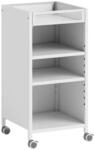 HOMCOM Bookcase Metall Kunststoff 35L x 34B x 69,5H cm Wei&szlig;