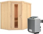 Karibu Sauna-Set Cleo inkl. Ofen 9 kW mit integr. Steuerung, Energiespart&uuml;r