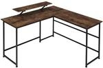 Tectake Schreibtisch Melrose Industrial Style Holz und Stahl 140 x 130 x 76 50 cm