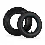 Relaxdays Sackkarrenreifen Set Gummi Schwarz mit Schlauch 36,5 cm &oslash; x 7,5 cm