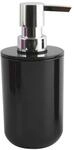 MSV Seifenspender Inagua Polystyrol &Oslash; 7,2 cm x 16 cm Schwarz