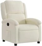 vidaXL Relaxsessel Creme Samt 371806
