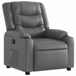 vidaXL Relaxsessel Grau Kunstleder 374122
