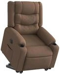 vidaXL Relaxsessel mit Aufstehhilfe Elektrisch Braun Stoff 3310276