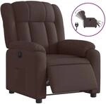 vidaXL Relaxsessel Elektrisch Dunkelbraun Stoff 3205297