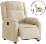 vidaXL Relaxsessel Elektrisch Creme Stoff 3205187
