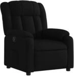 vidaXL Relaxsessel Schwarzer Stoff 3205774