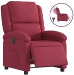 vidaXL Relaxsessel Elektrisch Weinrot Samt 3204283