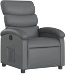 vidaXL Relaxsessel Grau Kunstleder Modell 20