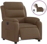 vidaXL Relaxsessel Elektrisch Braun Stoff 3204960