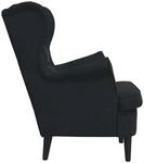 vidaXL Sessel Schwarz 71 x 92 x 91 cm Samt 42012826