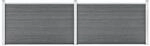 vidaXL Gartenzaun WPC 353x106 cm Grau 3053247