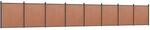 vidaXL Zaunelement Braun 1391x186 cm WPC 3282805