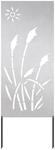 vidaXL Garten Sichtschutz-Leinwand Silber 50 x 140 cm Edelstahl 876277