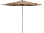 vidaXL Gartensonnenschirm 300 x 300 cm Polyester Rechteckig Taupe 42036196