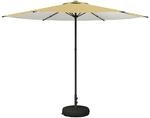 vidaXL Garten-Schirm mit Fu&szlig; 300 x 300 cm Polyester Rechtwinklig 42036237