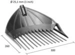 Westfalia Hof- und Gartenschaufel GroSS 3-In-1 aus Kunststoff Schwarz