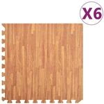 vidaXL Bodenmatten 6 Stk Holzmaserung 2,16 m&sup2; EVA-Schaumstoff 92458