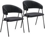 Tectake Armlehnstuhl Bedano Webstoff Gepolstert Durchgehende Lehne In C Form Mit