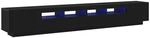 vidaXL TV-Schrank 3 Stk Schwarz 260 x 35 x 40 cm Holzwerkstoff 3333064
