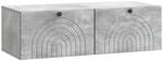 vidaXL Wandmontierter TV-Schrank Betongrau 99 x 41 x 30 cm 898188