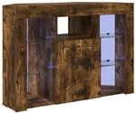 vidaXL Eck-LED-TV-Schrank Ger&auml;ucherte Eiche 100x40x68cm Holzwerkstoff 889790