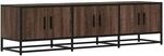 vidaXL TV-Schrank Braun Eichen-Optik 150x35x41 cm Holzwerkstoff Metall 848863