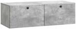 vidaXL Wandmontierter TV-Schrank Betongrau 98 x 41 x 30 cm 899208