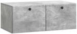 vidaXL Wandmontierter TV-Schrank Betongrau 78,5 x 41 x 30 cm 899198