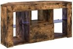 vidaXL Eck-LED-TV-Schrank Ger&auml;ucherte Eiche 100 x 40 x 50 cm 889800