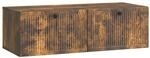vidaXL Wandmontierter TV-Schrank Ger&auml;ucherte Eiche 98 x 41 x 30 cm 898020