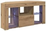 vidaXL Eck-LED-TV-Schrank Artisan-Eiche 100 x 40 x 50 cm Holzwerkstoff 889804