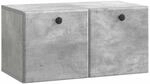 vidaXL Wandmontierter TV-Schrank Betongrau 59,5 x 31 x 30 cm 899218