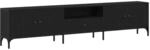 vidaXL TV-Schrank Schwarze Eiche 200 x 25 x 44 cm Holzwerkstoff 863677