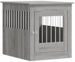 vidaXL Hundek&auml;fig im M&ouml;belstil Grau Sonoma 64,5x80x71 cm Holzwerkstoff 838335