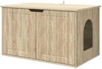 vidaXL Katzenhaus Sonoma 85 x 55 x 50,5 cm Holzwerkstoff 8000718