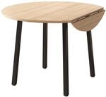 okwish Esstisch Klappbarer/Rund f&uuml;r 2-4 Personen f&uuml;r Kleine Wohnungen 100 &times; 100 cm