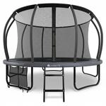 Juskys Trampolin SkyBounce L in Schwarz/Anthrazit