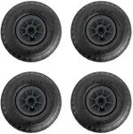 TRUTZHOLM 4x Sackkarrenrad Luftrad 260x85mm 3.00-4 75mm Zentrierte Nabe...