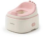 Relaxdays Kindert&ouml;pfchen Kunststoff Rosa 4-in-1 mit Deckel mit Spritzschutz