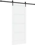 vidaXL Schiebet&uuml;r ORKDAL Wei&szlig; und Schwarz 83 x 202 cm 3445578